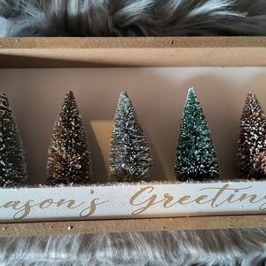 Festive Miniature Holiday Tree Set